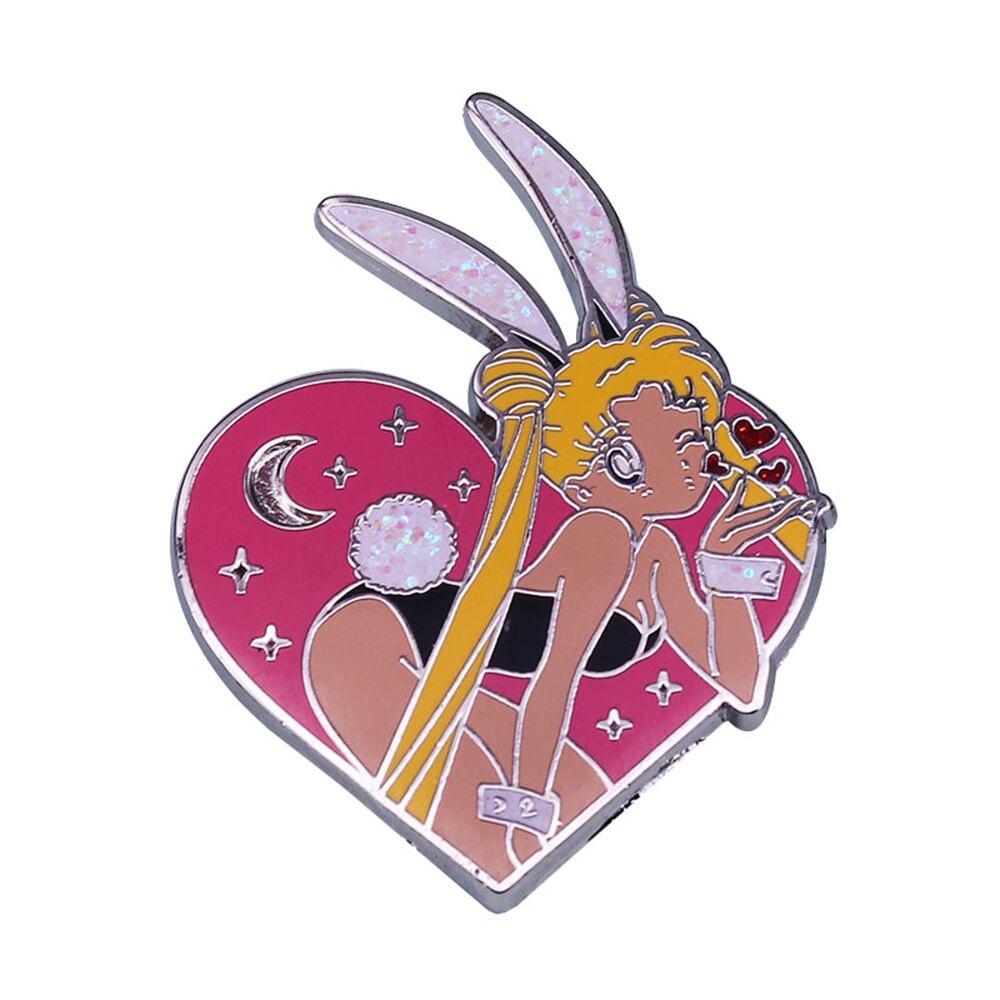Sailor Moon Bunny Girl Characters Hard Enamel Pins 60-1